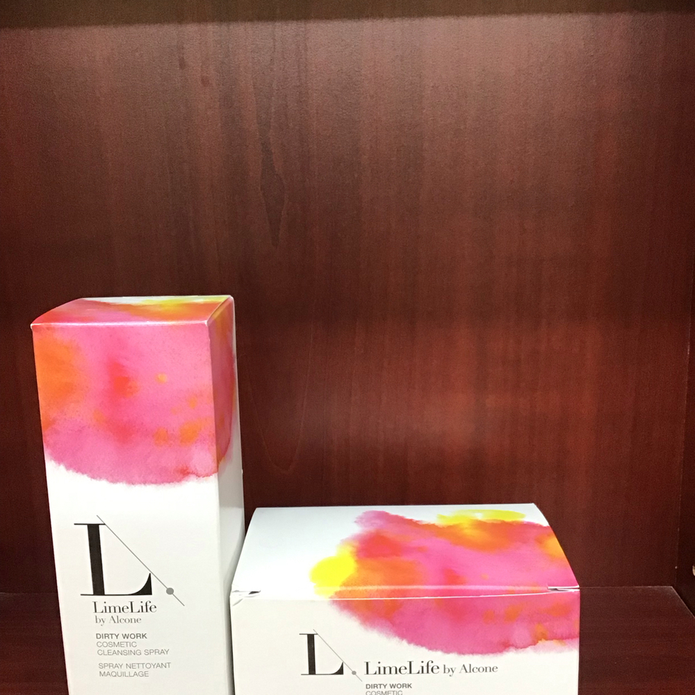 LimeLife‎ by Alcone Dirty Work Cosmetic Cleansing Spray 4oz and Cosmetic Wipes